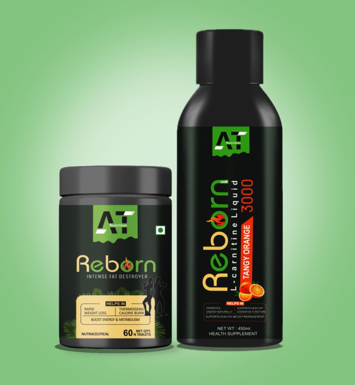 REBORN – L-Carnitine Liquid & Tablets WEIGHT LOSS KIT